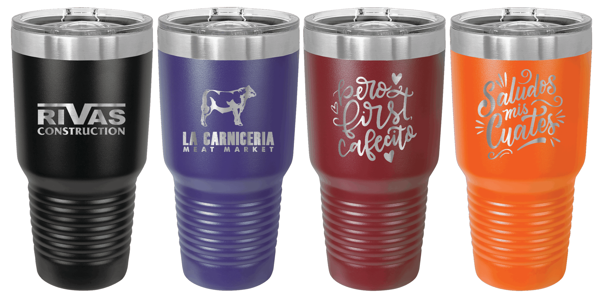 Taza térmica grabada con logotipo de empresaz