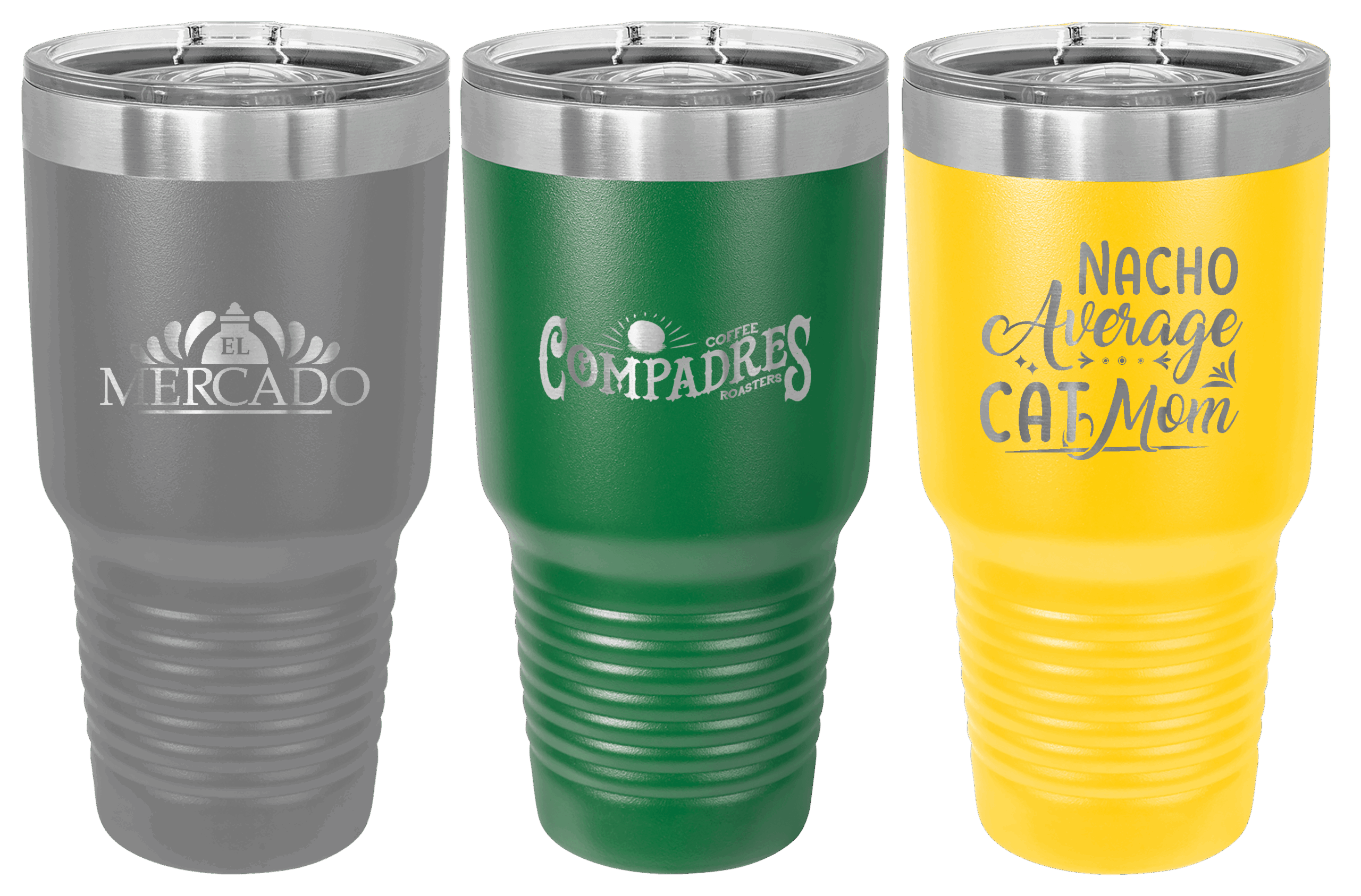 Taza térmica grabada con logotipo de empresaz